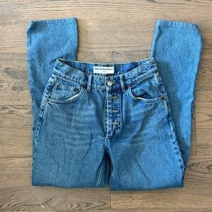 Balenciaga Distressed Blue Denim jeans size 36 high waist